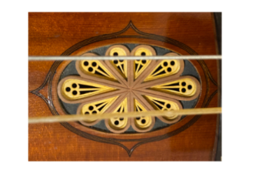 Rose from a viol by Peter Tourin after Henry Jaye